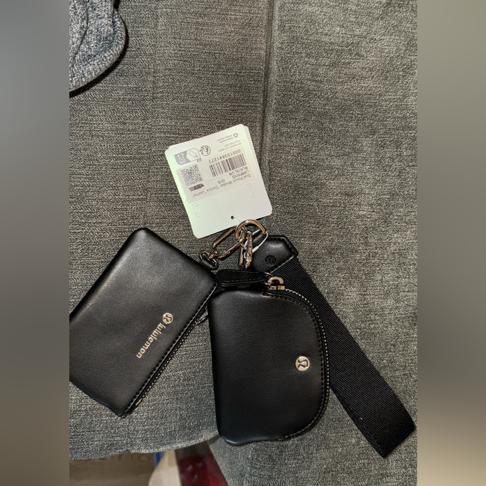 Lululemon Black Dual pouch wristlet
